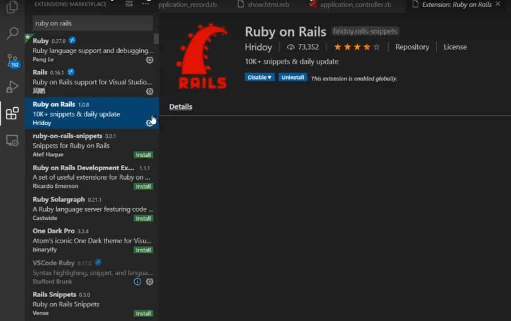 Visual studio code ruby настройка