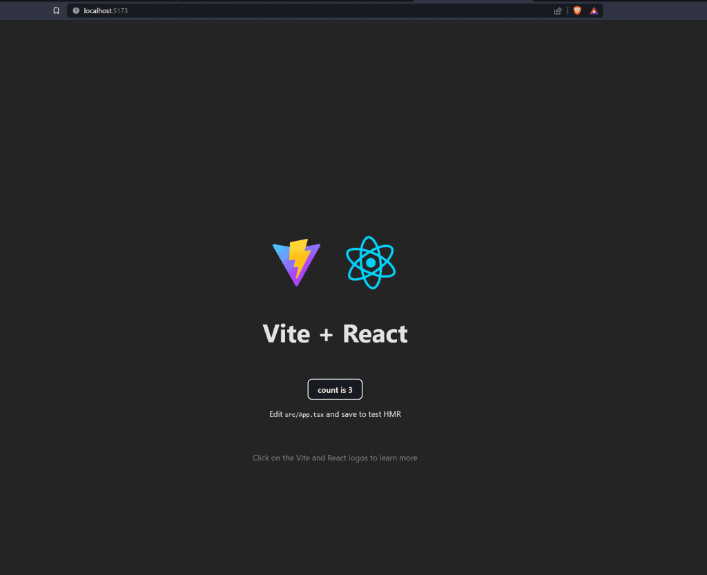 Vite React TS app running in WSL Localhost