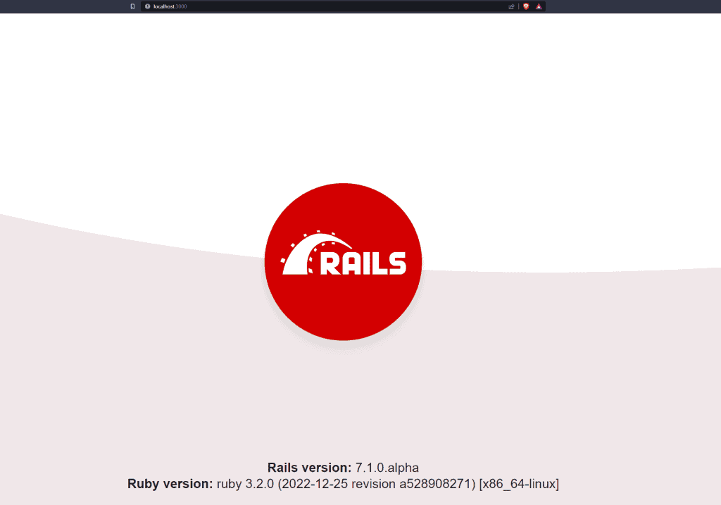 Success! The Rails app works over Localhost with Docker running in WSL2!
